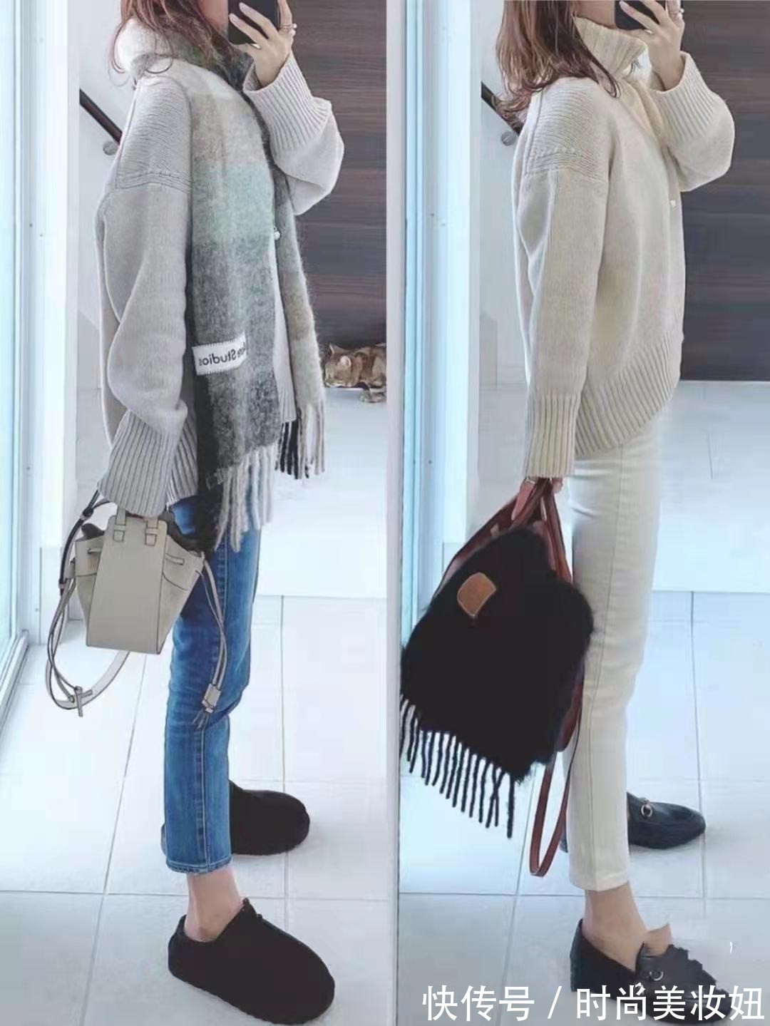 妈妈|“毛衣+9分裤”怎么搭更高级,40岁妈妈的穿搭经验,减龄又洋气