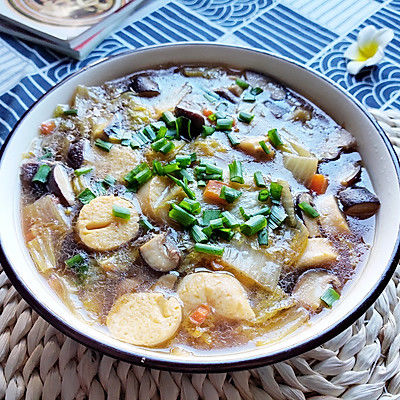 娃娃菜烩玉子豆腐