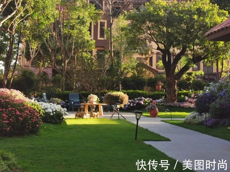 下午茶|一楼430㎡大院子,用1年半建成花园,网友:你这是建了个公园吧?