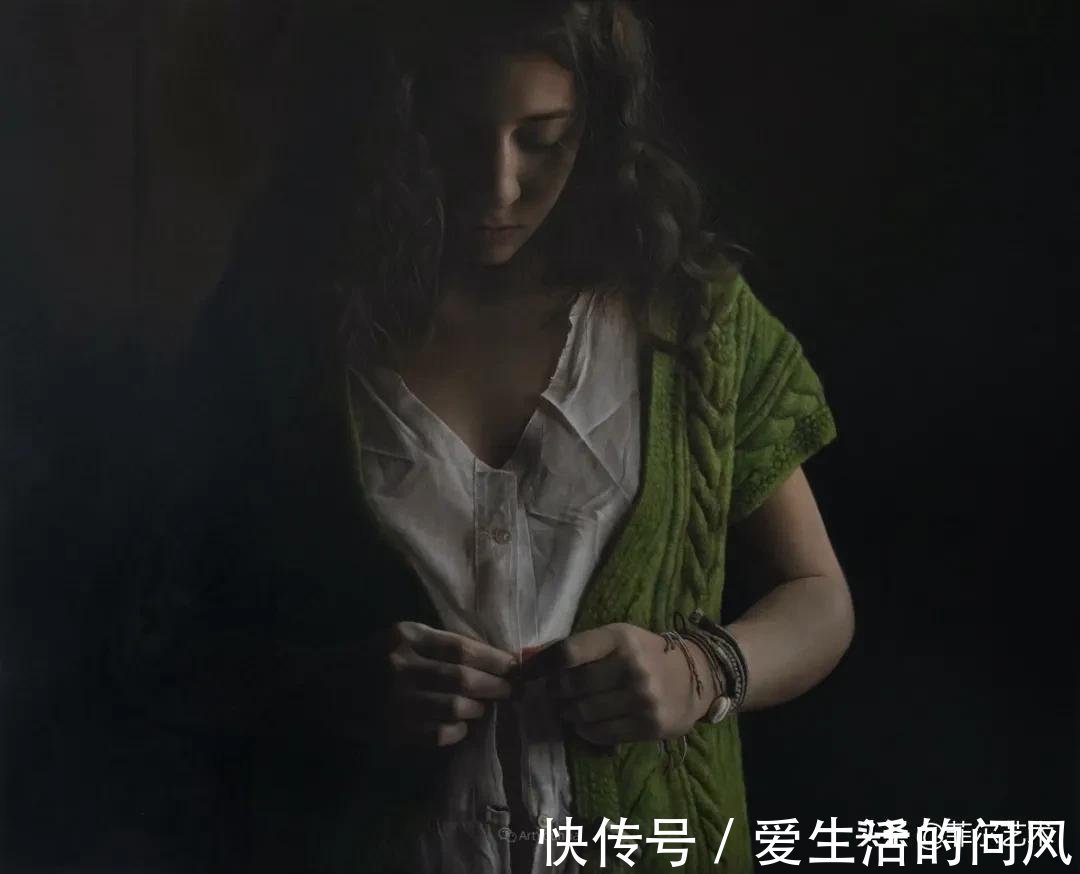 安妮·@法国画家安妮·罗达超高清、超写实人物油画作品欣赏