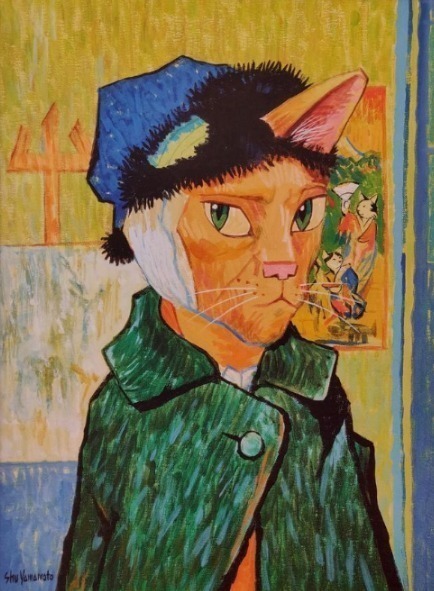 猫咪#艺术家笔下的猫咪“入侵”世界名画,萌到让人尖叫!