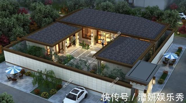 平面|2021年农村建房子,推荐这15套中式小院,造价便宜还实用