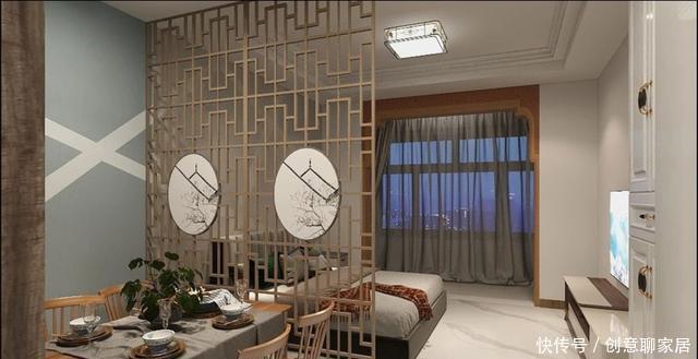 品质感|45㎡单身公寓,花5万块豪装新中式风格,高品质单身生活真羡慕