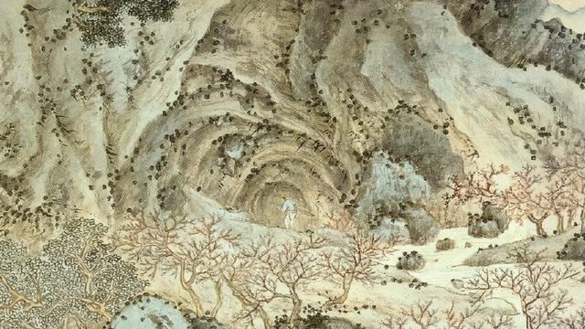 画友$文徵明笔下的《桃花源图》600年前的绘画真妙,构图严谨又漂亮