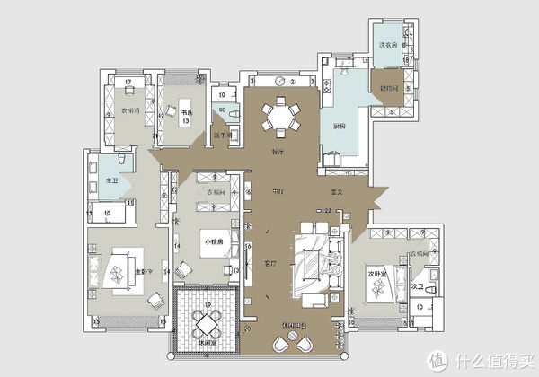 精致|256㎡现代轻奢风，精致、简约的设计往往更加的适合生活，这就是家