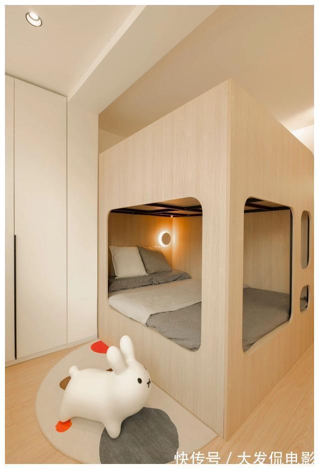 主卧|59㎡“一字户型”布局完美,四口之家住也不挤,值得学习!