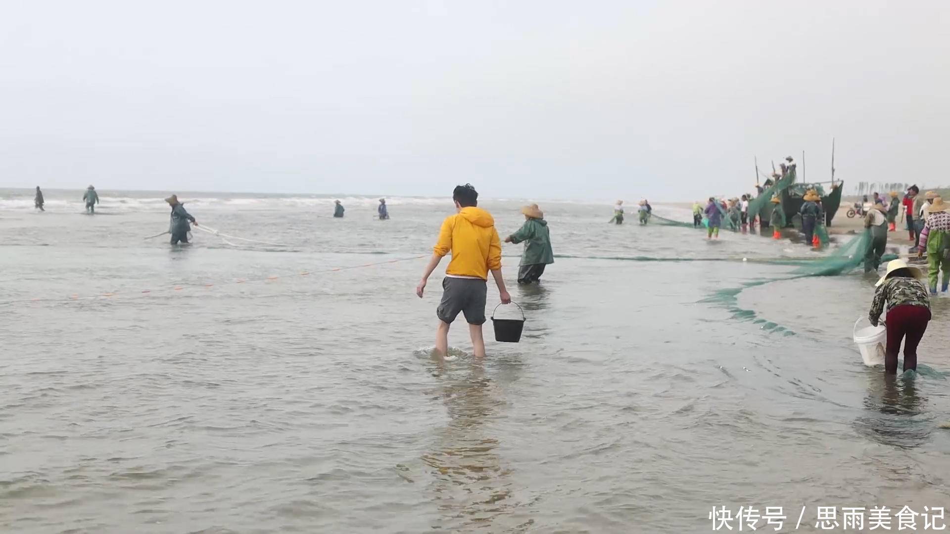 早晨赶海最爽,捡了一大桶海鲜,一顿都吃不完!