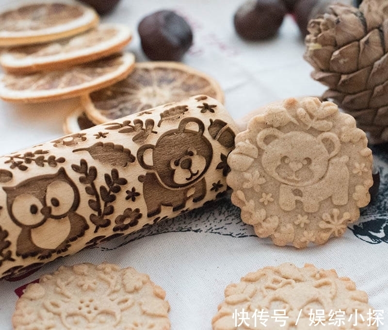 木制|可爱的木制动物烘焙模具和擀面杖