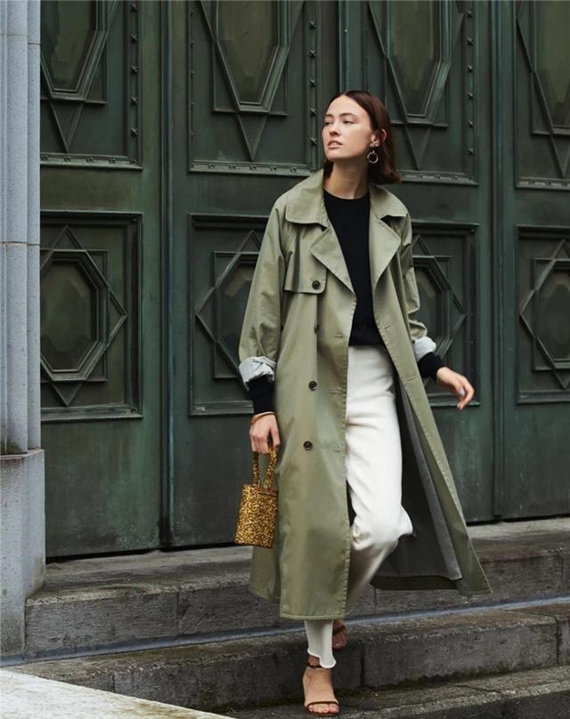烟管裤 气温回升,及时get风衣的3种搭配法则,穿出时尚韵味!