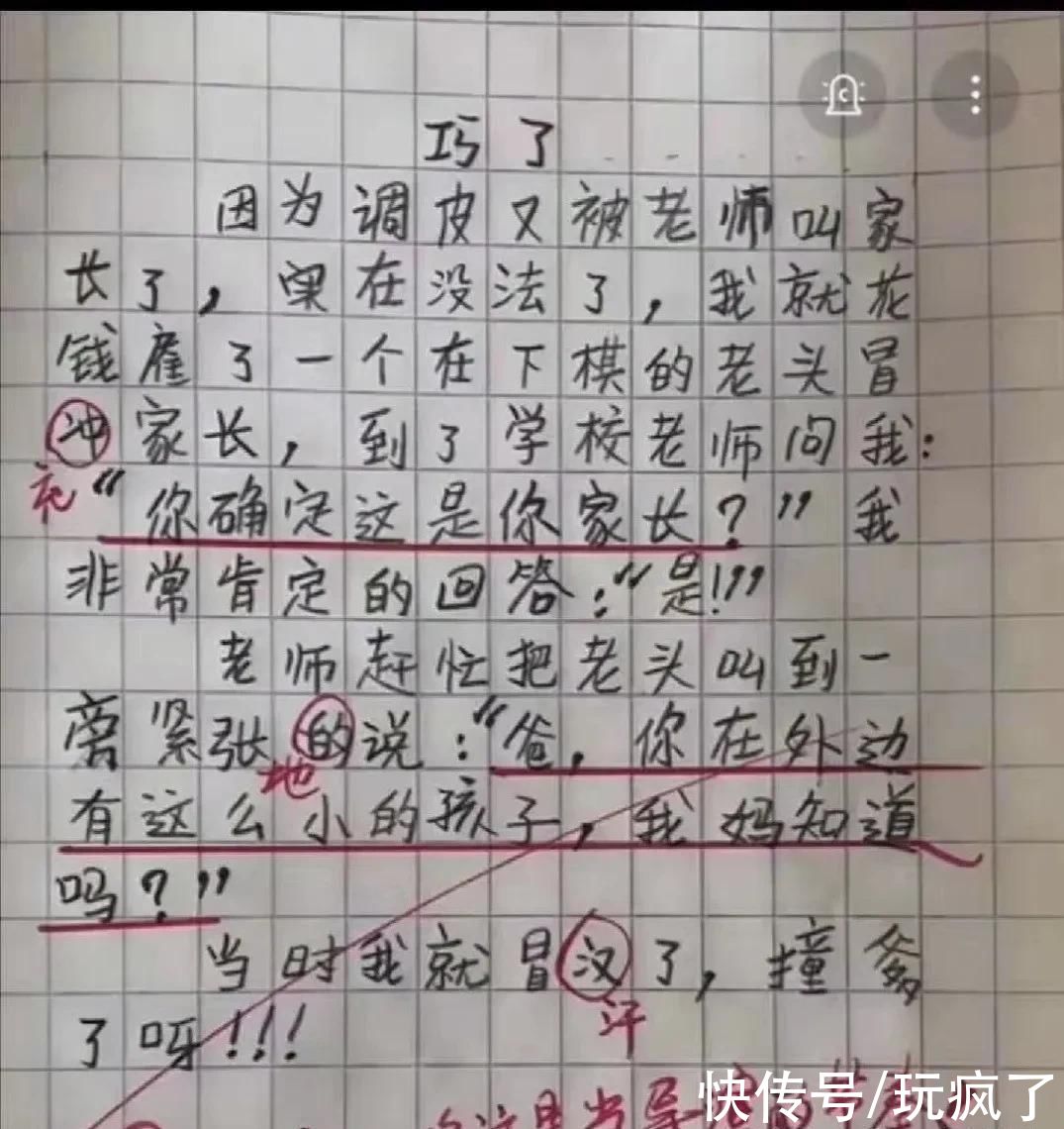 承包全年笑点的小学生神作文，笑着笑着却看哭了