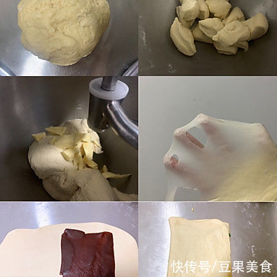 红豆沙吐司|100个吐司练习No.49 大理石红豆沙吐司 水合法