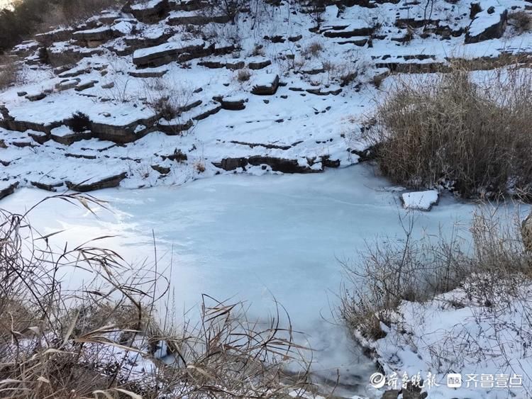 情报站｜踏雪走冰好去处，济南长尾巴沟寒流过后山野雪景格外洁净