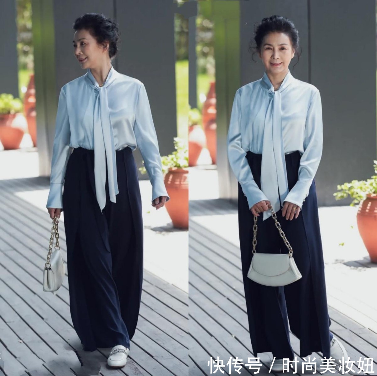 女性|60岁依旧保持少女感,这位奶奶搭配真洋气,照穿减龄10岁不止