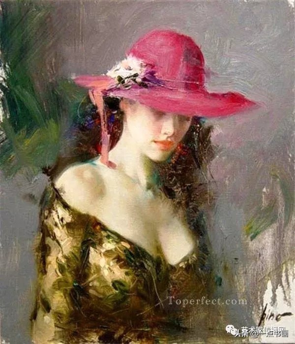 美术学院$皮诺德埃尼的油画人物，色彩斑斓，动静结合，光彩照人