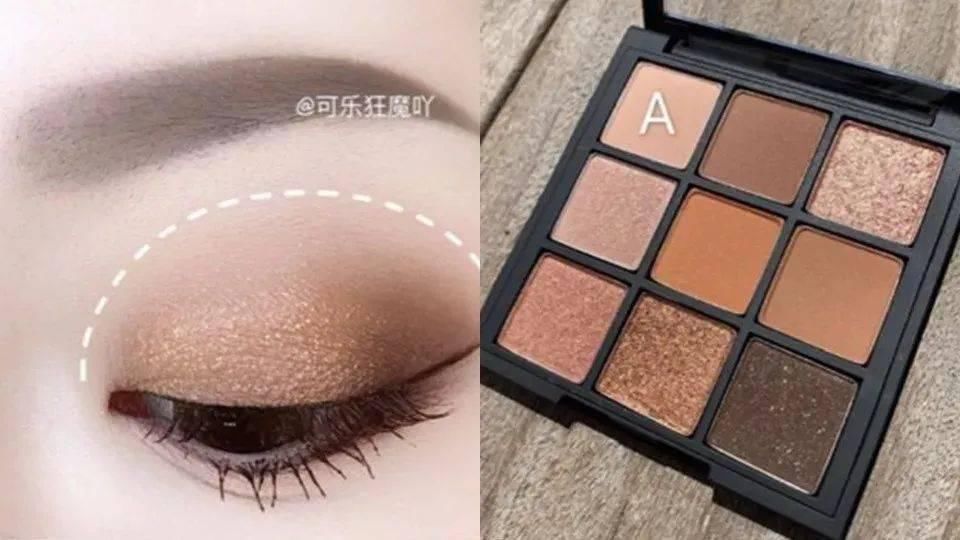 混血感|绝美渐层眼妆,实用九宫格眼影盘画眼影技巧公开!