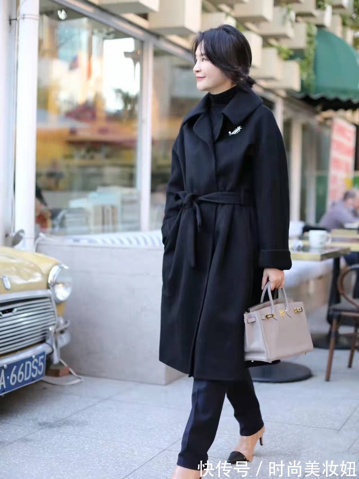 基础款|这才是万能的“打底”,黑色毛衣+黑色西裤搭遍所有,保暖洋气