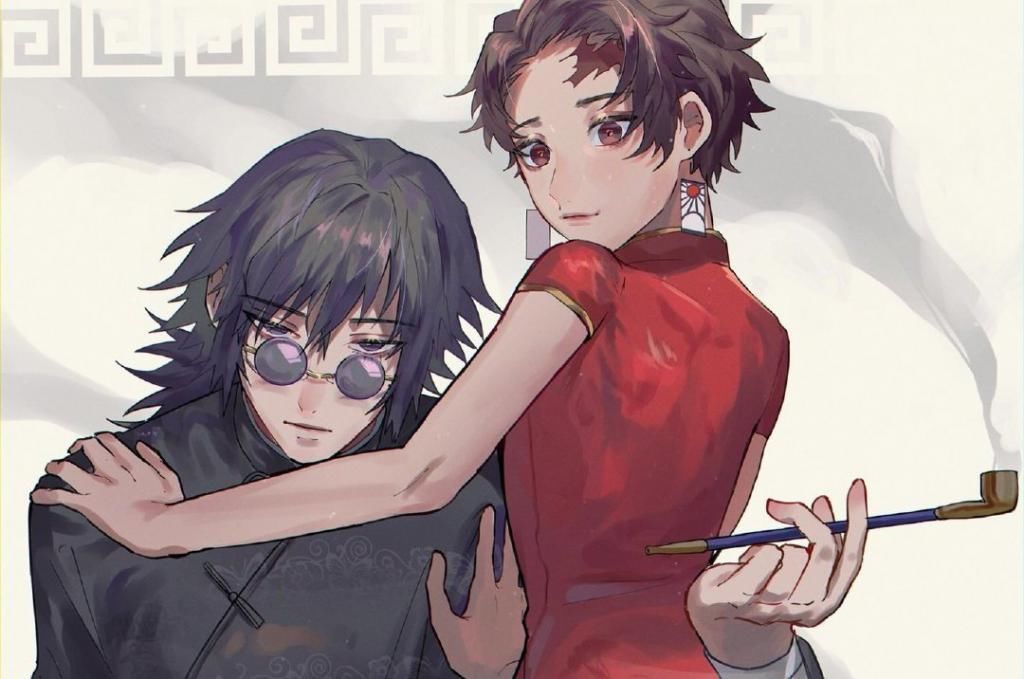 长相出众|遇上中国风的鬼灭之刃,祢豆子秒变女神,伊之助让人惊讶
