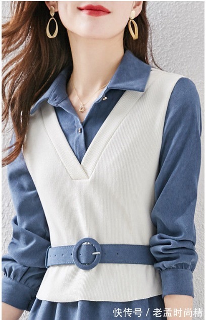 穿搭 春季日常穿搭,“牛仔蓝”连衣裙,展现优雅气质