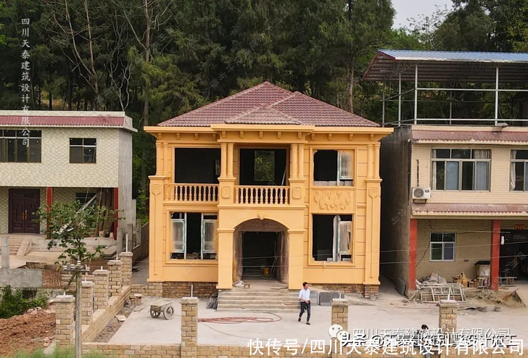 遂宁|四川遂宁二层欧式风格别墅完工实景 大露台网红别墅 遂宁施工队