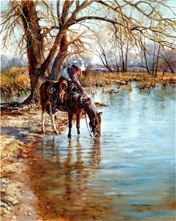 莎朗·斯坦德里奇#美国西牧风情油画 | 莎朗·斯坦德里奇作品欣赏