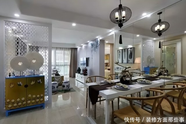 三居室|现代加中式混搭,13万半包装修128平三居室