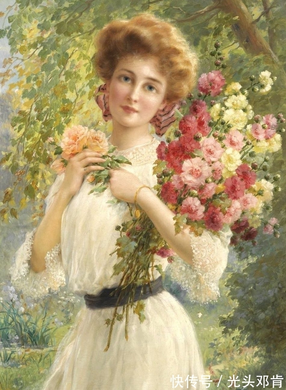 弗农&他最擅长画美女,埃米尔·弗农Emile Vernon油画美女作品鉴赏