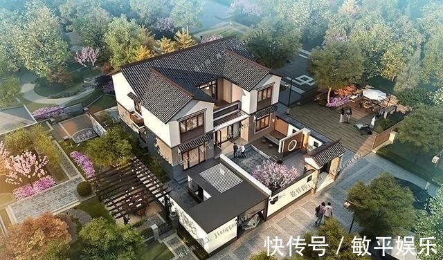 农村别墅|5款带院子的农村别墅,30年后,我想住在这样的房子里养老