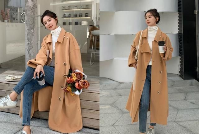 大衣|冬天买大衣就选择这几种颜色,黄皮穿也很衬肤色、显白!