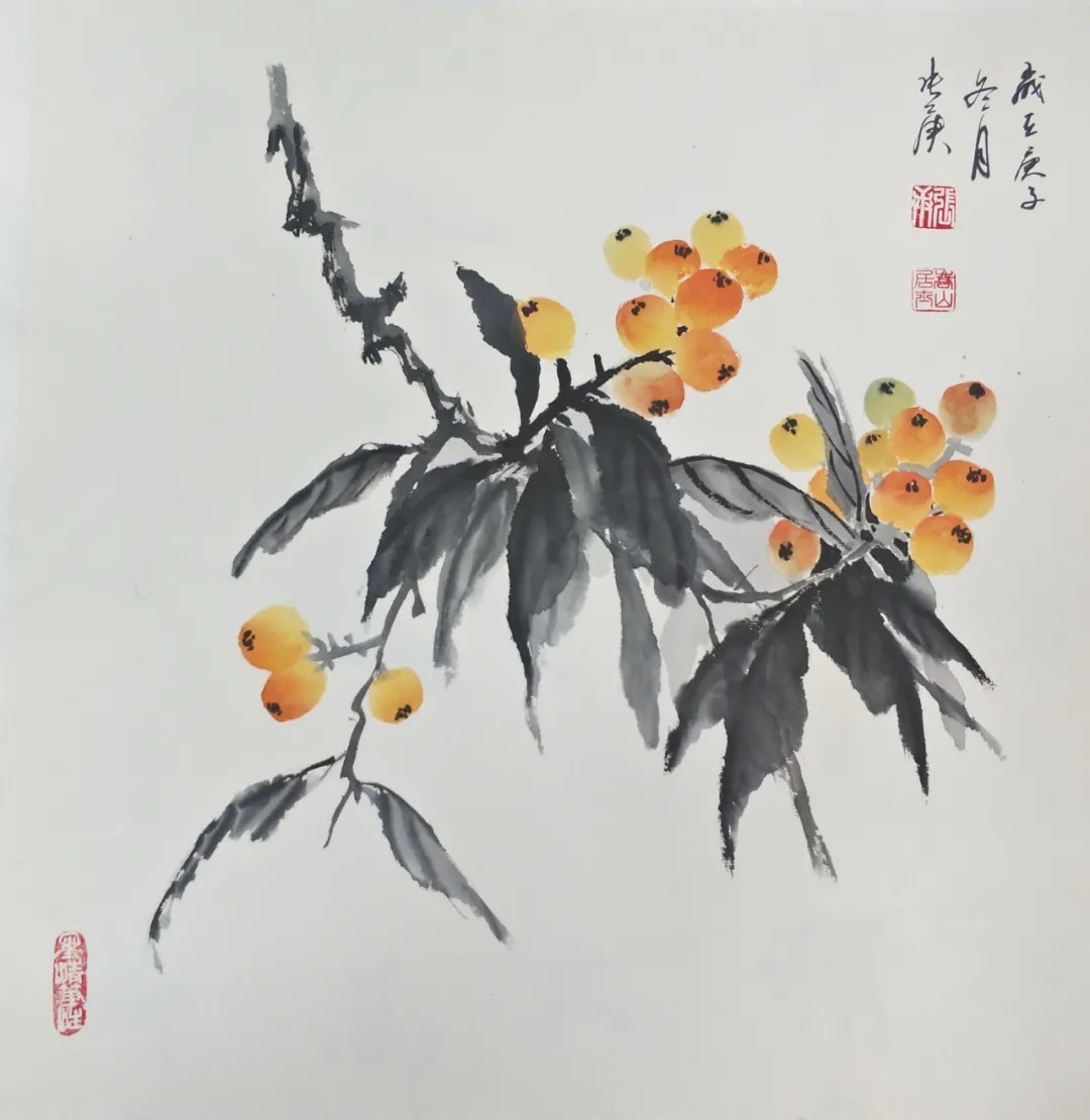 蔡玲!《书画南北方》一一《写意生活艺术组合》迎春中国画小品展