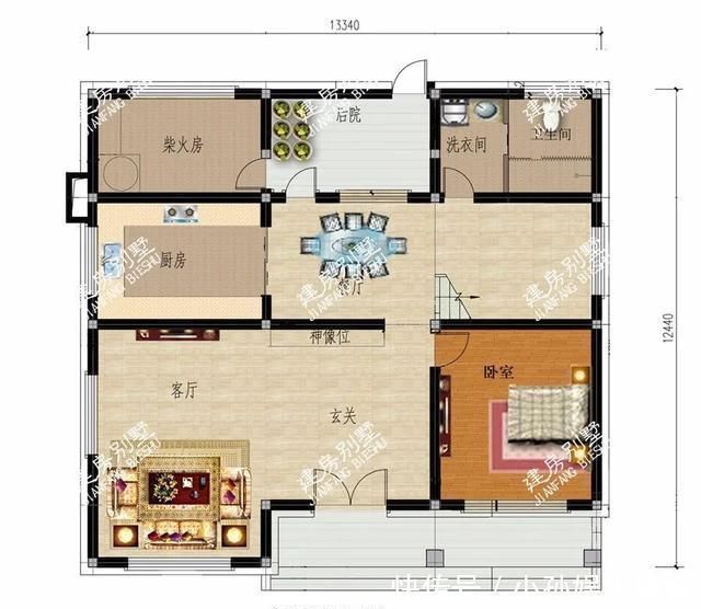 农村|2栋宽13米左右的农村别墅，第一栋造价23万，第二栋带柴火房