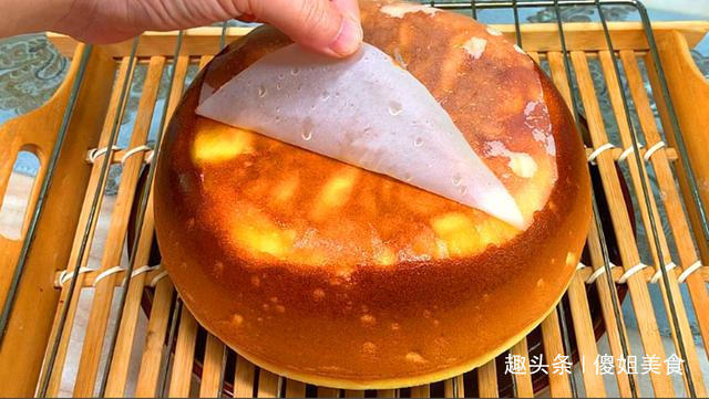 塌陷|没烤箱,没打蛋器,没秤,详细解说电饭锅蒸蛋糕做法,比烤的还好