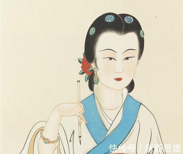 仕女画&张大千仕女画天南地北,离索何堪--《忆远图》