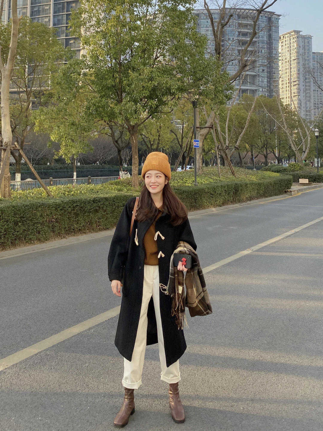 搭配|穿大衣别乱配鞋,大衣+靴子才是精致,更有气质了