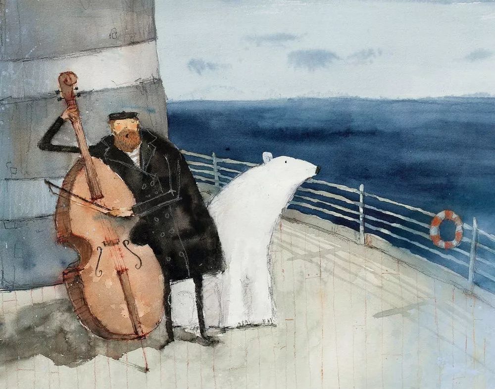 治愈插画$治愈插画:童年,像一个流丽繁复的梦