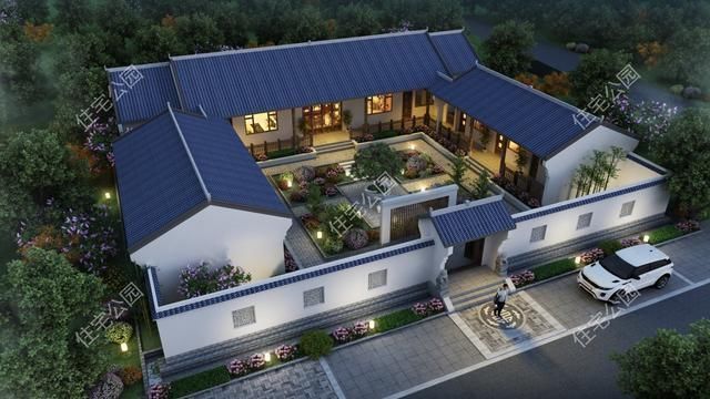 平面|给农村父母盖养老房,这10套小平层真心不错,神龛堂屋火炕全都有