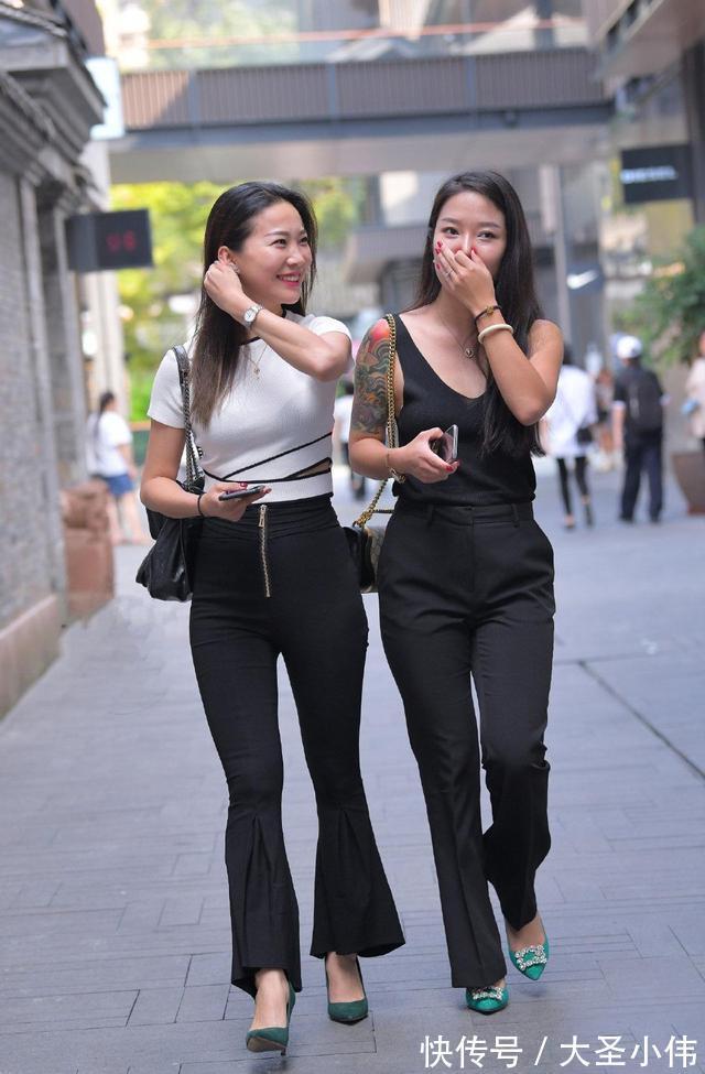穿搭|美女街拍:时尚的女生,简约又显个性的搭配,穿出了简单又时髦的美