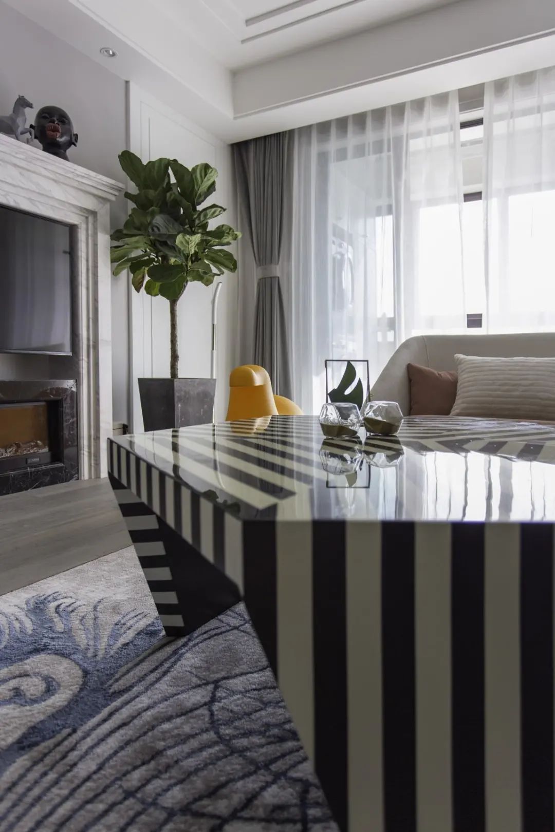 舒适|180㎡浪漫小窝,蓝与粉、灰与白,优雅情趣,轻松舒适