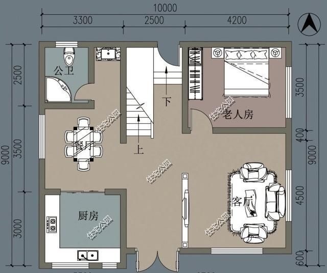 户型|终于找到25万就能盖好的农村别墅，推荐第3套，80平宅基地就能建