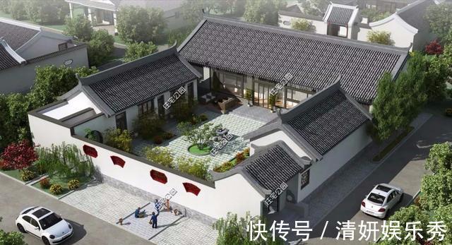 平面|2021年农村建房子,推荐这15套中式小院,造价便宜还实用