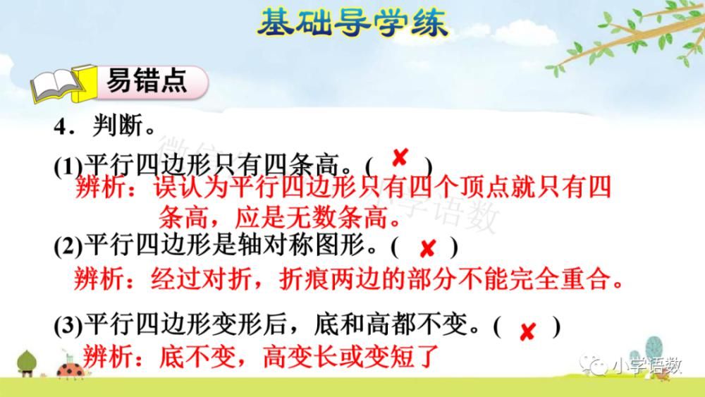 课件|人教版四年级数学上册第5单元《认识平行四边形》课件及同步练习