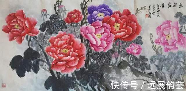 画家#著名画家金晓海“迎元旦”花鸟画作品赏析