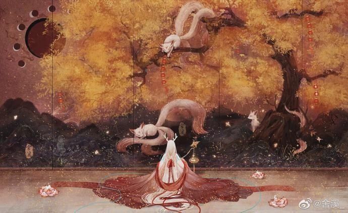 网络|90后小姐姐自学绘画,靠画“神仙狐鬼”爆红网络,圈粉60万