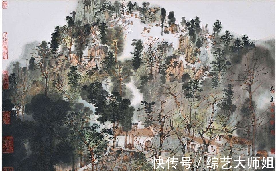 水墨写生$卢禹舜:被誉为水墨写生的高手,将天地都融入画作当中