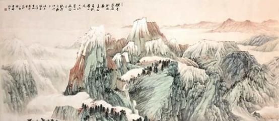 王永年!国家一级美术师倪磊——作品峰峦叠嶂巍峨挺立