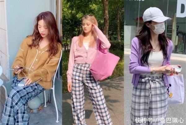 文艺|2020流行格子裤,穿上它文艺又时髦,小个子女生更离不开它