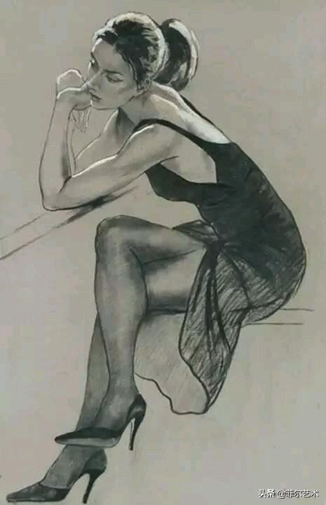 画家|乌克兰女画家色粉画作品,跳舞的姑娘可真美