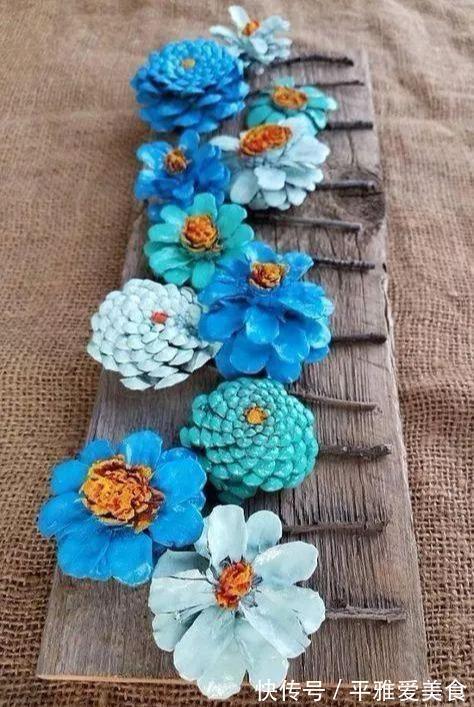 松子!农村阿姨,村里捡了一堆的“松果”,回家改造后邻居出2千来买