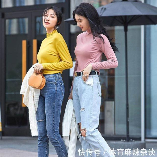 突然火了一种小衫,叫“堆堆领打底衫”,聚会脱下外套,也不尴尬