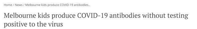 从未|澳洲3名儿童从未得新冠,与确诊父母同住,体内检出新冠抗体!
