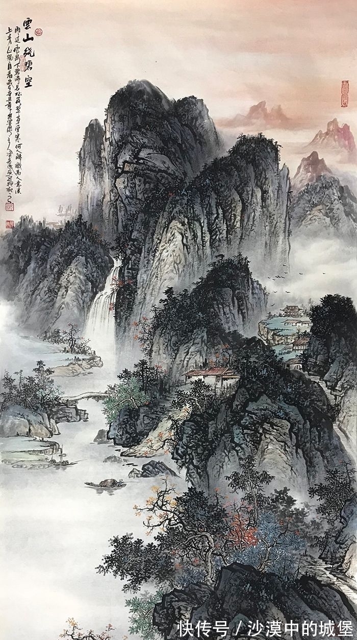 山水画$资春成山水画 融心意于画境 令人回味无穷